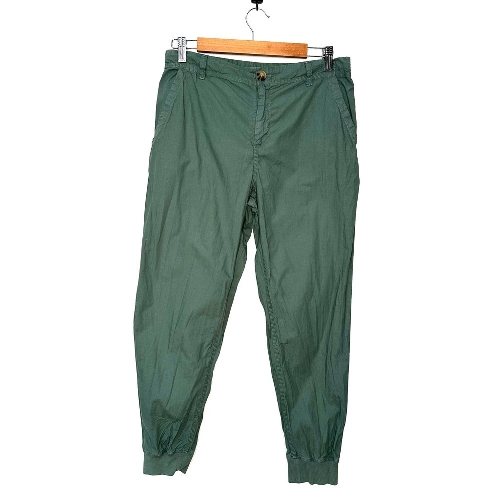 Lou & Grey | Green Drawstring Waist Joggers Size Medium